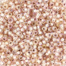 Miyuki rocailles 11/0 - Silverlined ab light blush 11-1023